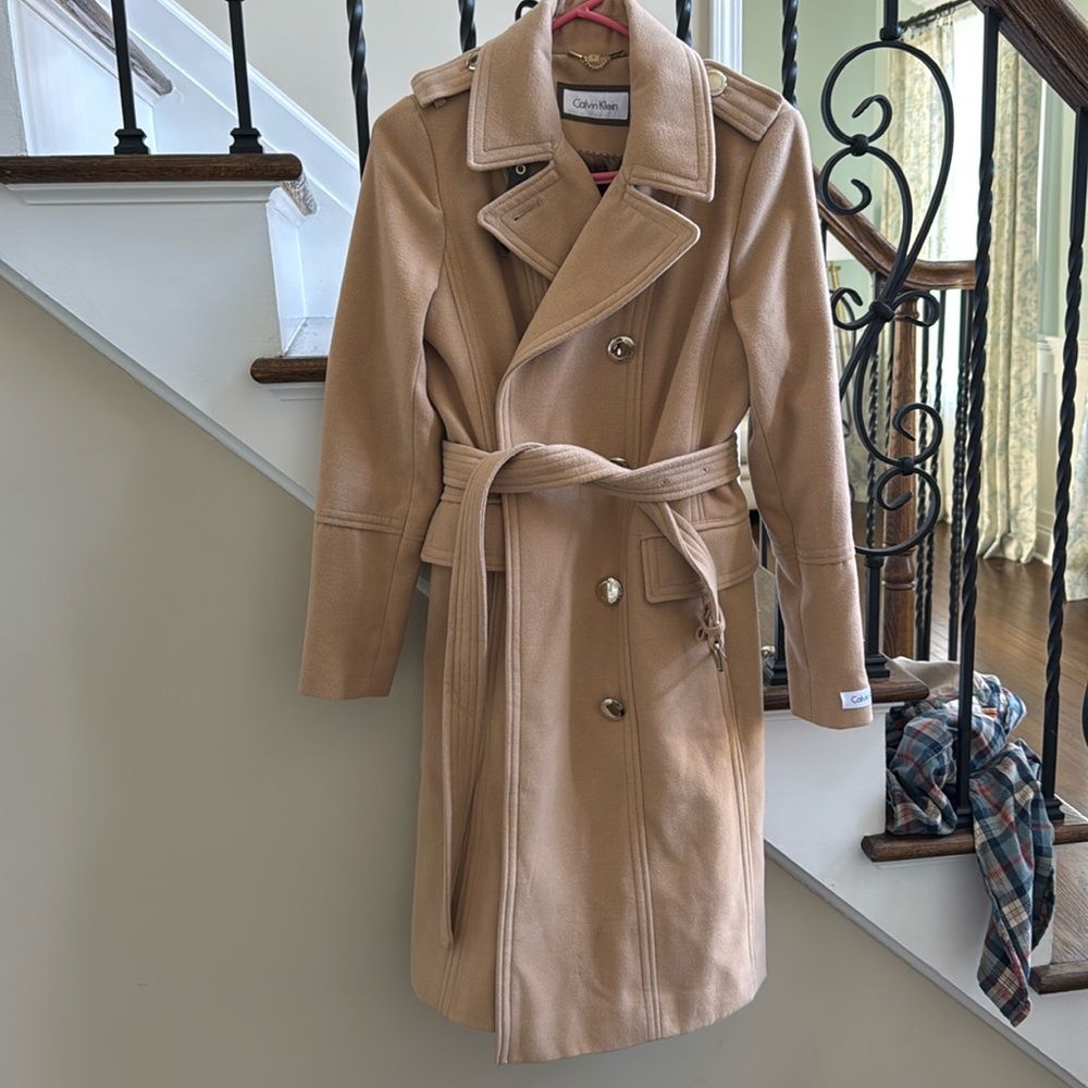 Calvin Klein pea coat beige